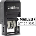 ZIGEL D50 Date Stamp with MAILED by ZIGEL