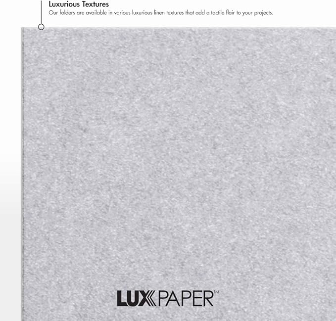 LUXPaper 9.5" x 12" Certificate Holders | Silver Metallic | 105lb. Cover | 100 - Image 6