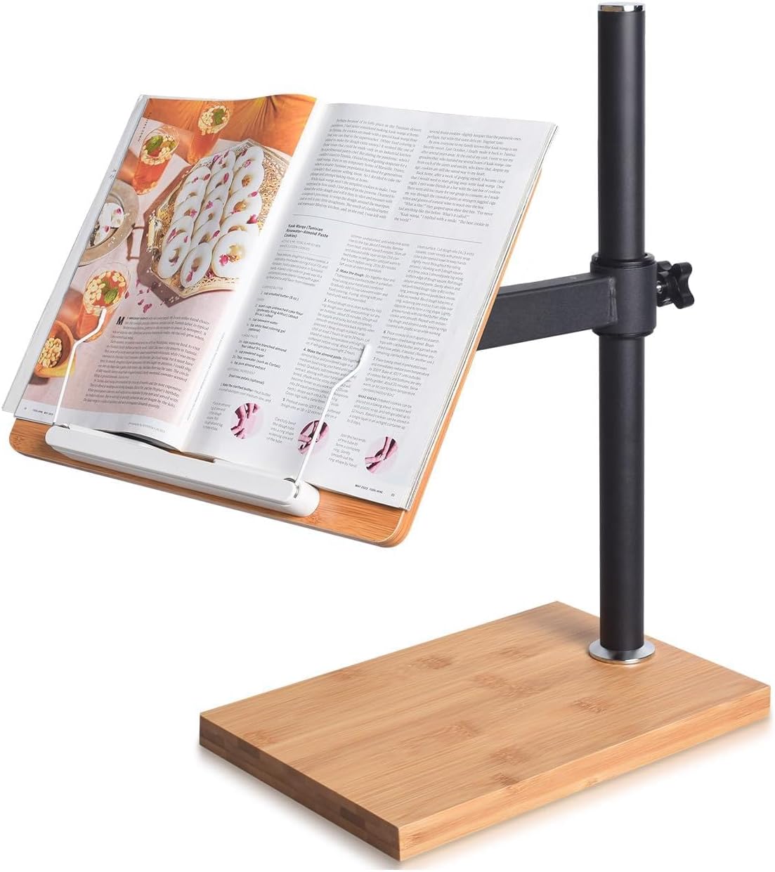 wishacc Adjustable Book Stand for Reading, Ergonomic Desktop Book Reading Sta...