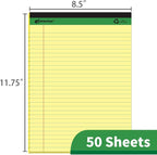 KAISA Legal Pad Writing Pads, 8.5"x11.75" Wide Ruled, 56GSM Paper Notepads - Image 3