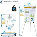 Lightweight Aluminum Flip-Chart Presentation Easel - Image 3