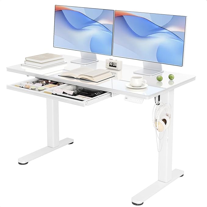 INNOVAR Glass Standing Desk by INNOVAR