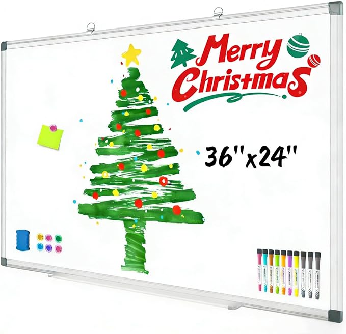 Grtard 36" x 24" Magnetic Dry Erase Whiteboard by Grtard