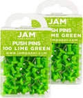 JAM PAPER Colorful Push Pins by JAMPaper