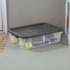 Sterilite 12-Pack Modular Stacker Box, Durable Clear Plastic Storage Bins - Image 5