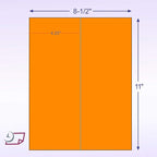 NextDayLabels 8-1/2 x 11" Neon Color High Light Fluorescent Labels - Image 2