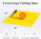 Cooler Kitchen 4 Piece Flexible Plastic Cutting Boards - Image 8