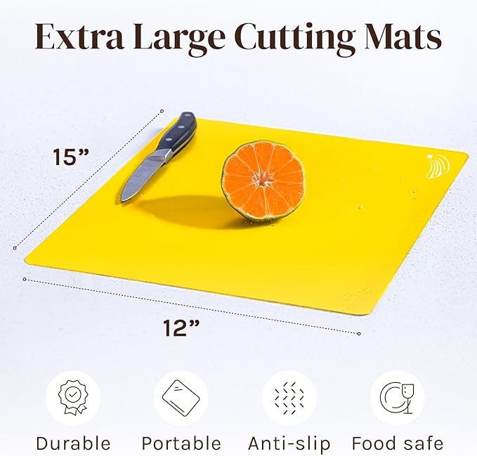 Cooler Kitchen 4 Piece Flexible Plastic Cutting Boards - Image 8