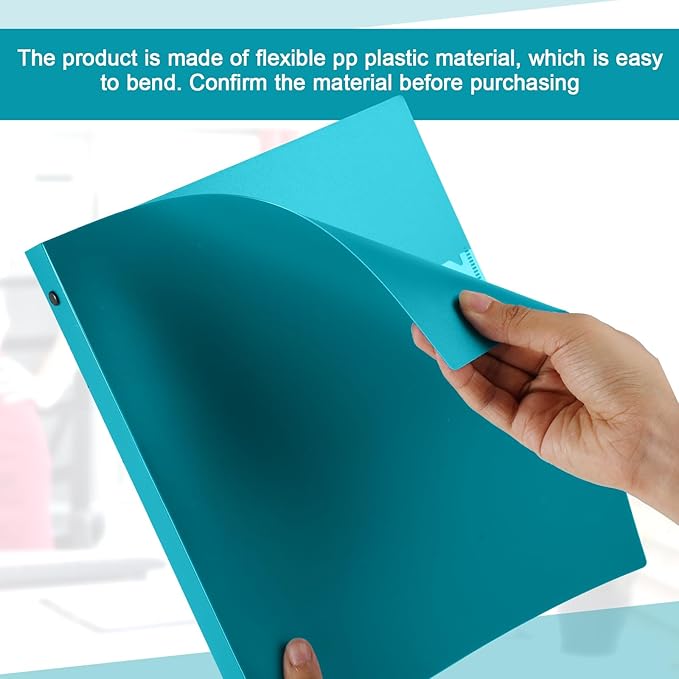 Henoyso 36 Pcs 3 Ring Binder 0.5 Inch Round Fits Letter Size 8.5'' x 11'' Paper - Image 3