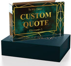 Personalized Gifts, Custom Quote Block Letter Board, Crystal-Clear Acrylic - Image 3