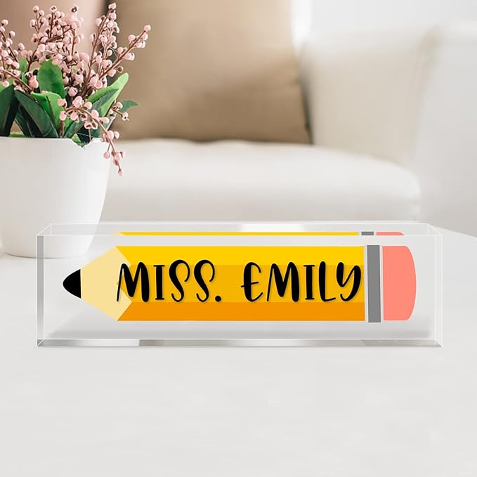 Teacher Office Desk Name Plate Personalized, Custom Name Plates - Image 2