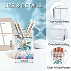 QYUVK Trust The Journey Acrylic Pencil Holder Cup, Inspirational Gifts - Image 2