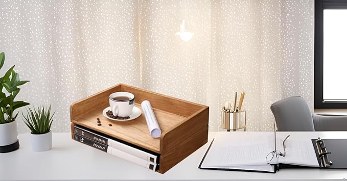 DDYURI Wood Stackable Paper Trays - Image 6