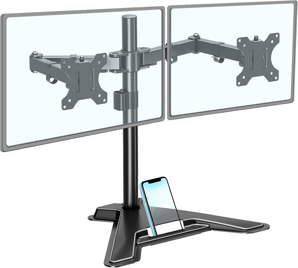 mountup dual monitor stand - freestanding & height, main product view