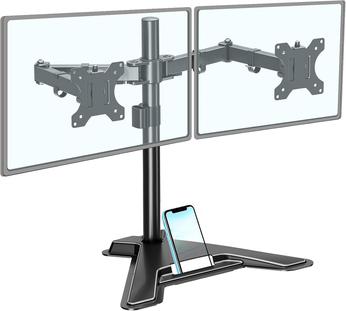 mountup dual monitor stand - freestanding & height, main product view