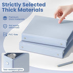 SUNEE 3 Ring Binder 1 Inch 1 Pack, Haze Blue - Image 4