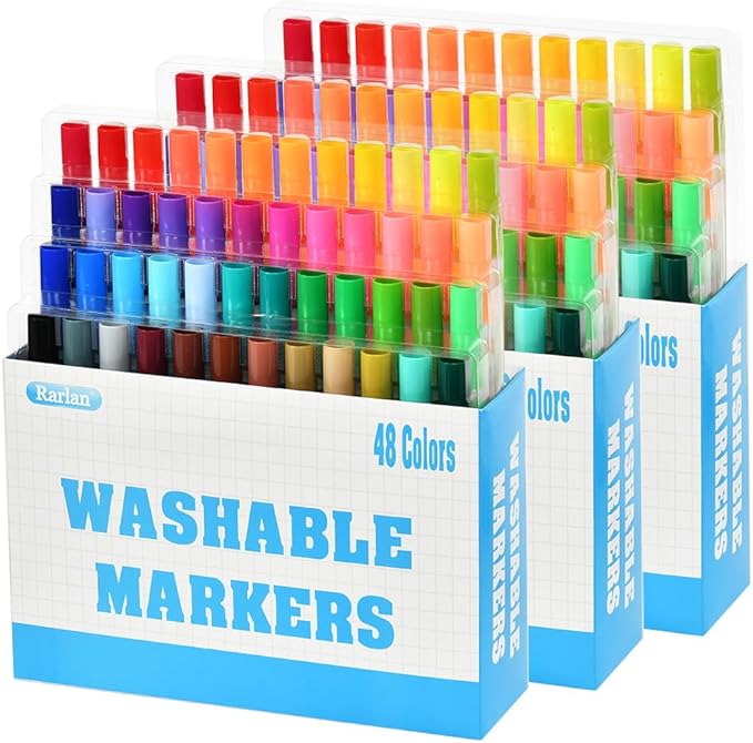 Rarlan Washable Markers Bulk, Markers - Image 2