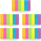 Eastern Wolf 30 Pads 0.5x1.8 Sticky Notes Flags Tabs Page Markers 6 Bright - Image 4