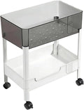 LiWNYRK 2 Tier Rolling Cart