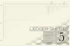 BookFactory Ledger Sheets/Large 5 Column Accounting Ledger Columnar Loose Leaf by BookFactory