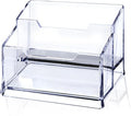 Clear Acrylic Business Card Holder, 2 Tier Premium Acrylic Clear Business Card by MESCHETT