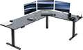 VIVO Electric Corner 84 x 63 inch L-Shaped Standing Desk, Memory Height by VIVO