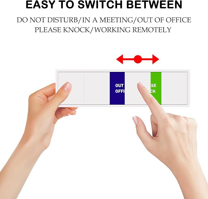 Office Door Sign, Do Not Disturb/Please Knock/Out of Office/in a - Image 4