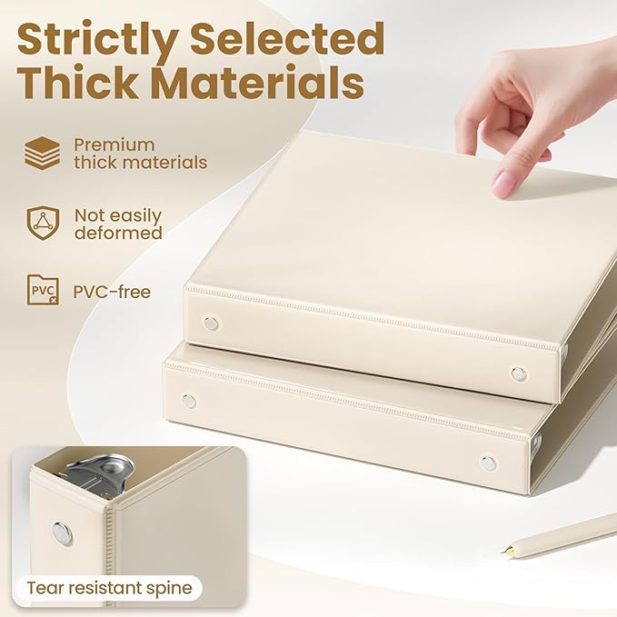 SUNEE 3 Ring Binder 1 Inch 1 Pack - Image 4