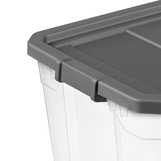 Sterilite 12-Pack Modular Stacker Box, Durable Clear Plastic Storage Bins - Image 9