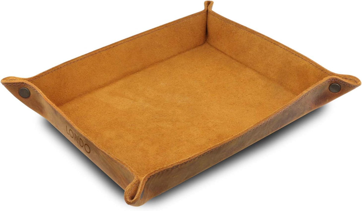 Londo Genuine Leather Tray Organizer - Practical Lightweight Water Resistant ...