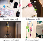Shintop Cable Clips, 16 Pack Colorful Cord Holders Self Adhesive Cable - Image 7