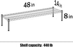 Regal Altair 14" Deep x 48" Wide x 8" Height 1-Tier Wire Shelving Kit | NSF - Image 3