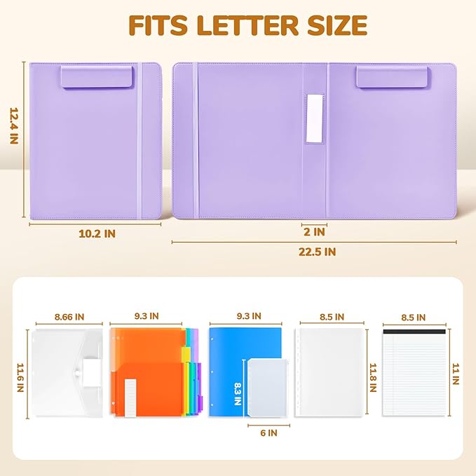 JoyCat 3 Ring Binder Clipboard - Image 7