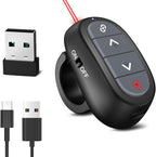 Presentation Clicker PowerPoint Wireless Presenter Remote: Laser Pointer by CLIKBUTM%C2%AE