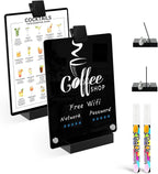 Kivsty 2 PCS Desktop Black Dry Erase Board by Kivsty