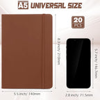 Honoson 20 Pack Lined Journal Notebooks A5 Hardcover Executive Notebook 5.5" x - Image 2