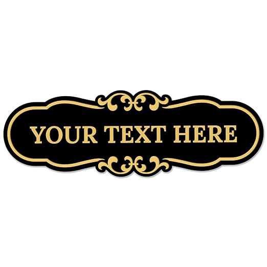 Custom Wall or Door Sign, Personalized Plaque Engraved Message by SigoSigns