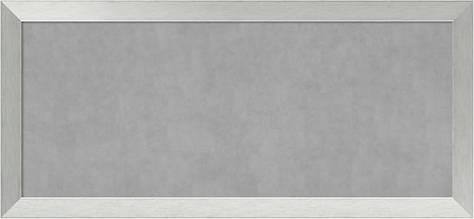 Amanti Art Silver Framed Magnetic Board 24x52 Oversize Vision Board by AmantiArt