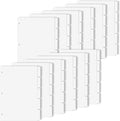 Binder Dividers for 3 Ring Binder, 1/5 Cut Tabs, Letter Size, Blank Write On by COIDEA