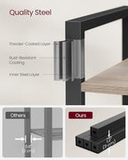 VASAGLE 4-Tier Bookshelf, Bookcase - Image 5