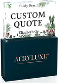 Personalized Gifts, Custom Quote Block Letter Board, Crystal-Clear Acrylic by MySignCenter