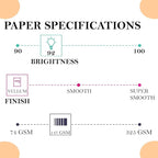 Print It - Vellum Bristol Colored Cardstock Cover Paper, 67 Lb, 8.5" X 11” - Image 3
