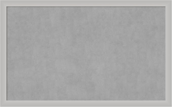 Amanti Art Silver Framed Magnetic Board 27x43 Large Vision Board by AmantiArt