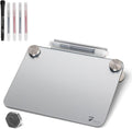 Silver Metallic Glossy Mirror Small Whiteboard by TOWON