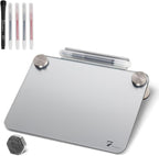 Silver Metallic Glossy Mirror Small Whiteboard by TOWON