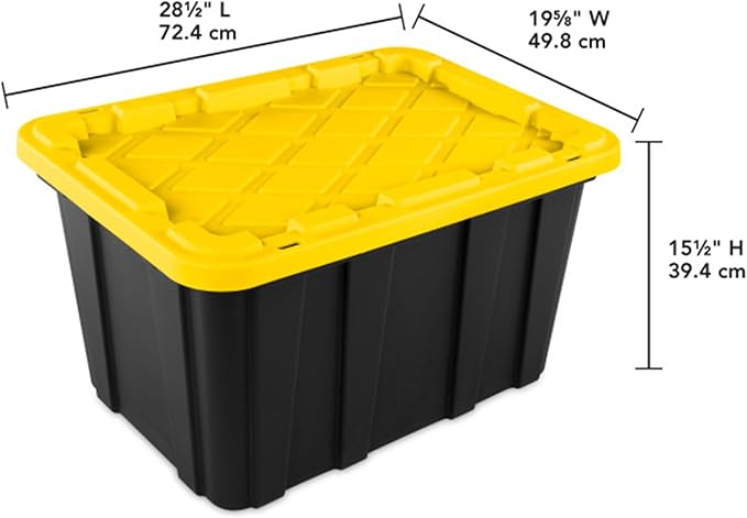 Sterilite 24-Pack Industrial Tote, Plastic Storage Container Bins - Image 3