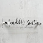 Personalized Office Door Sign, Custom Acrylic Name Plate - Image 2