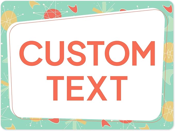Custom Sign, Custom Street Sign, 11 Font Colors, 13 Font Styles, 4 Hole Options by MySignCenter