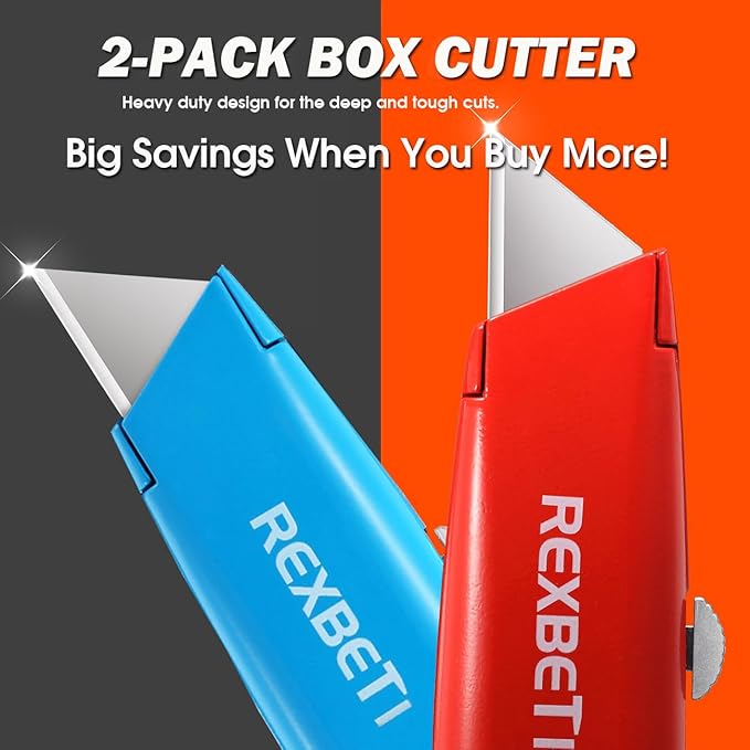 REXBETI 2 Pack Utility Knife - Image 3