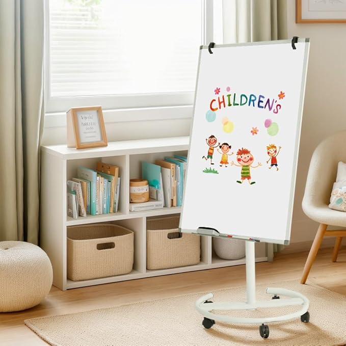 Mobile Dry Erase Board – 36x24 inches Height Adjustable Magnetic Portable - Image 5